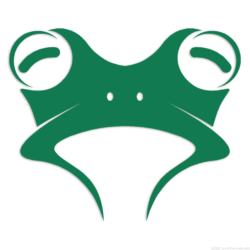 Frog Head - Decal Sticker - Multiple Colors & Sizes - ebn6905 | eBay